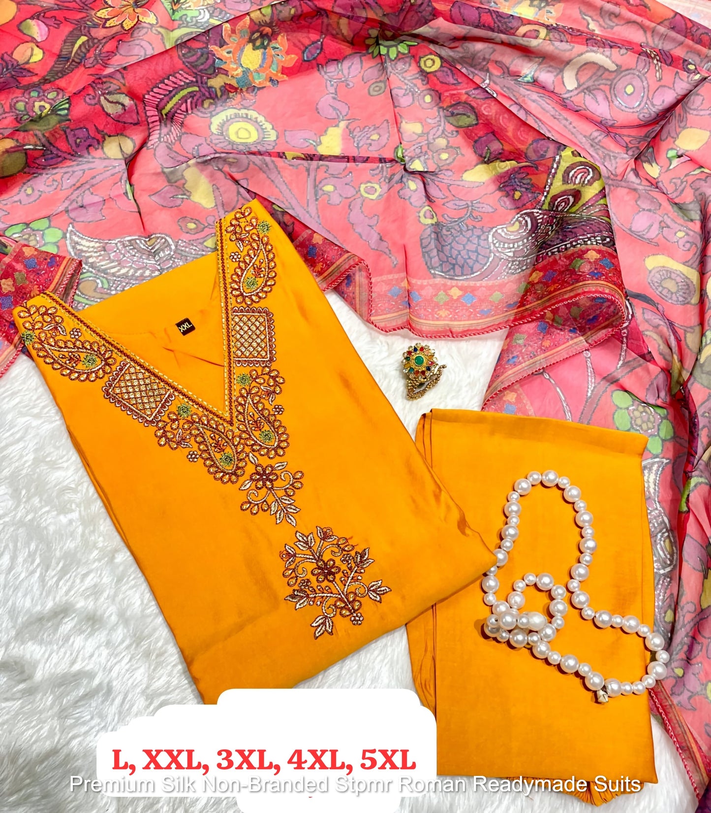 Premium Silk Non-Branded Stpmr Roman Readymade Suits