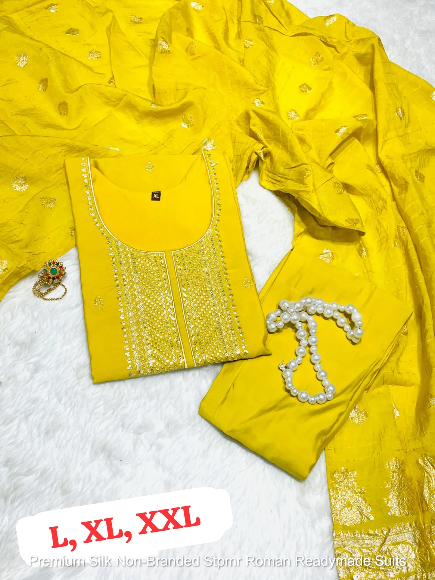 Premium Silk Non-Branded Stpmr Roman Readymade Suits