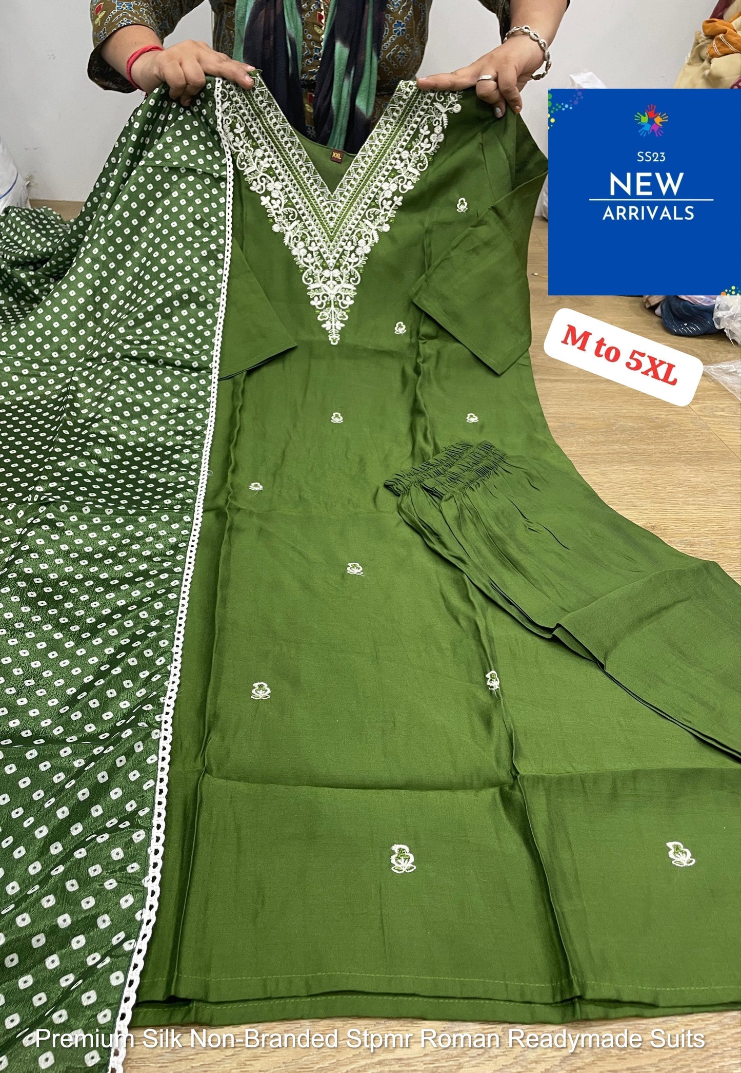 Premium Silk Non-Branded Stpmr Roman Readymade Suits