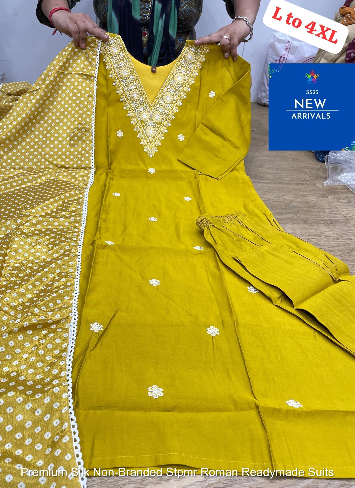 Premium Silk Non-Branded Stpmr Roman Readymade Suits