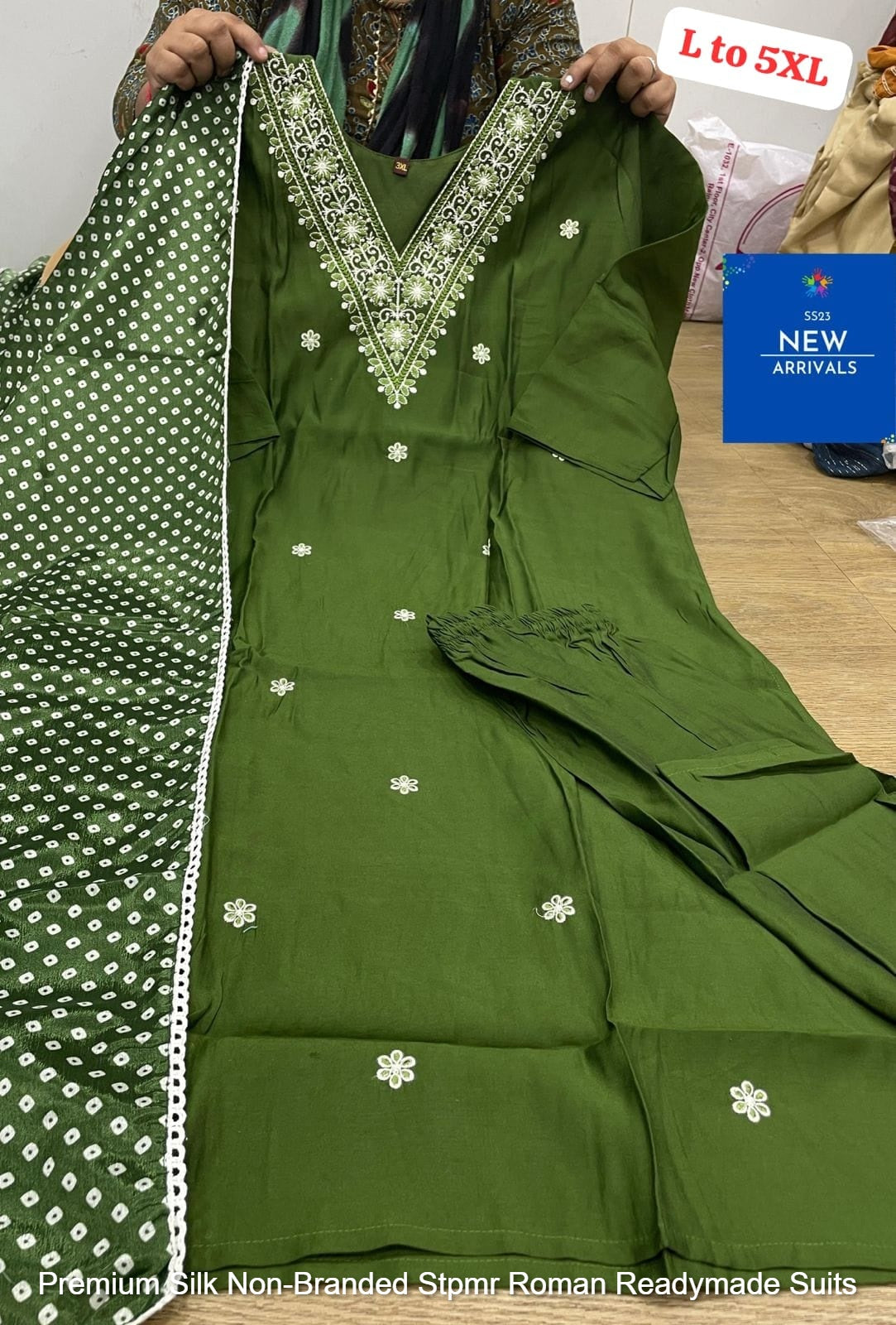 Premium Silk Non-Branded Stpmr Roman Readymade Suits