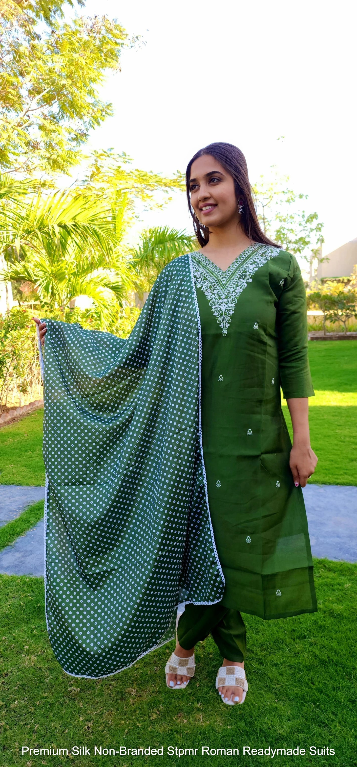 Premium Silk Non-Branded Stpmr Roman Readymade Suits