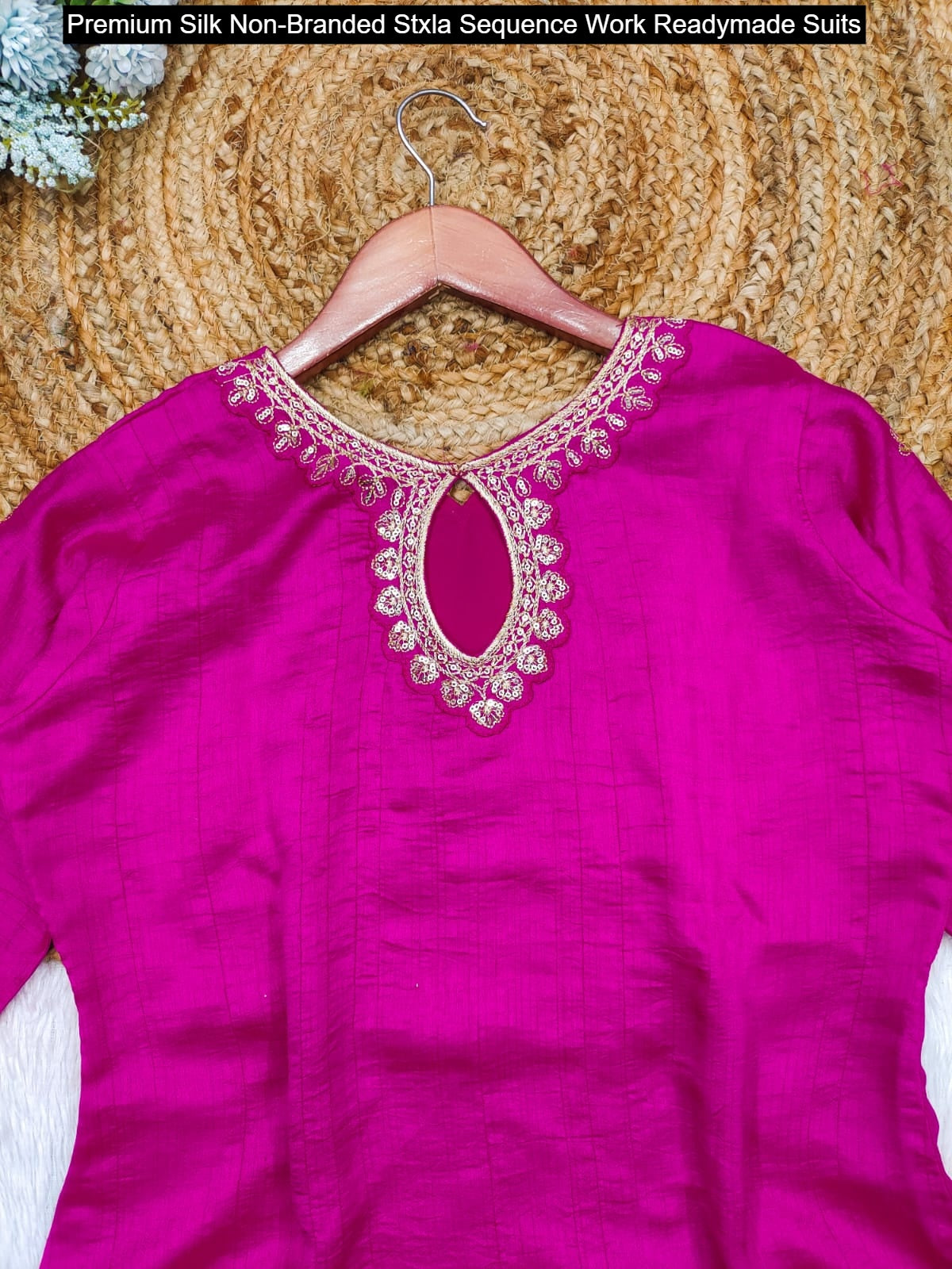 Premium Silk Non-Branded Stxla Sequence Work Readymade Suits