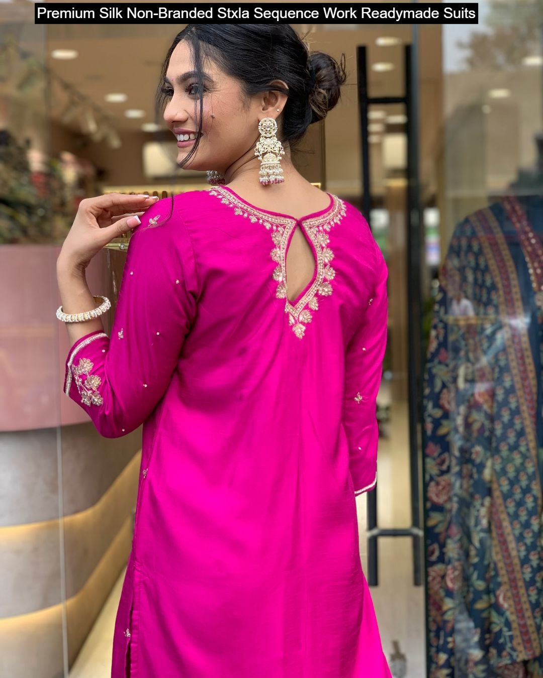 Premium Silk Non-Branded Stxla Sequence Work Readymade Suits