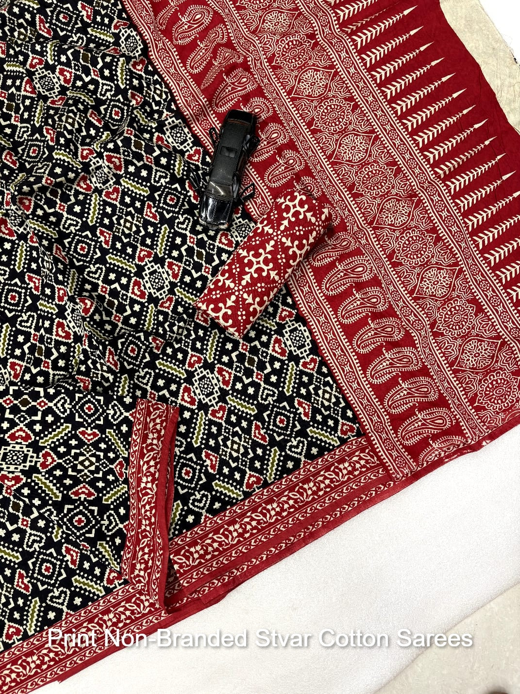 Print Non-Branded Stvar Cotton Sarees