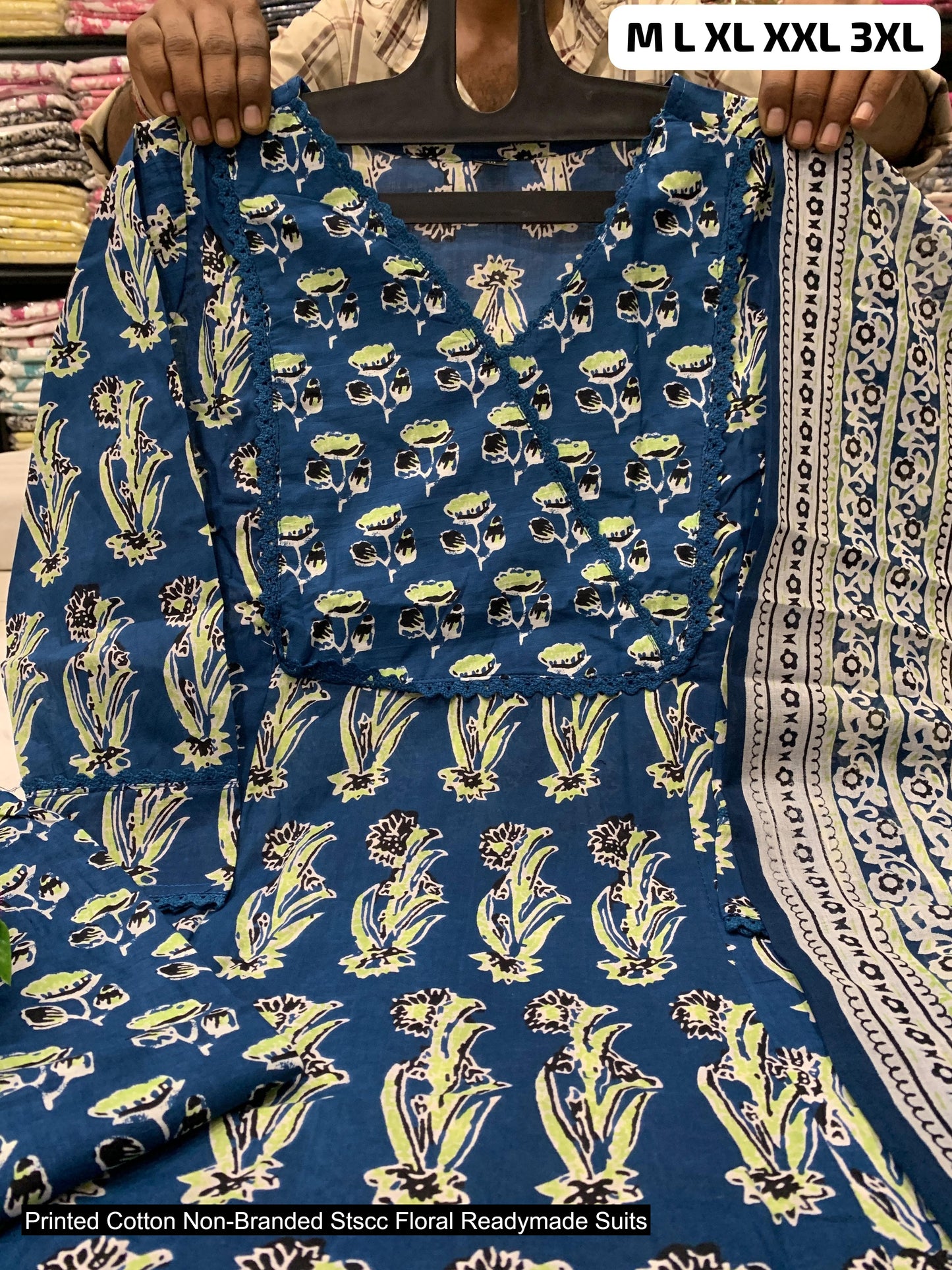 Printed Cotton Non-Branded Stscc Floral Readymade Suits