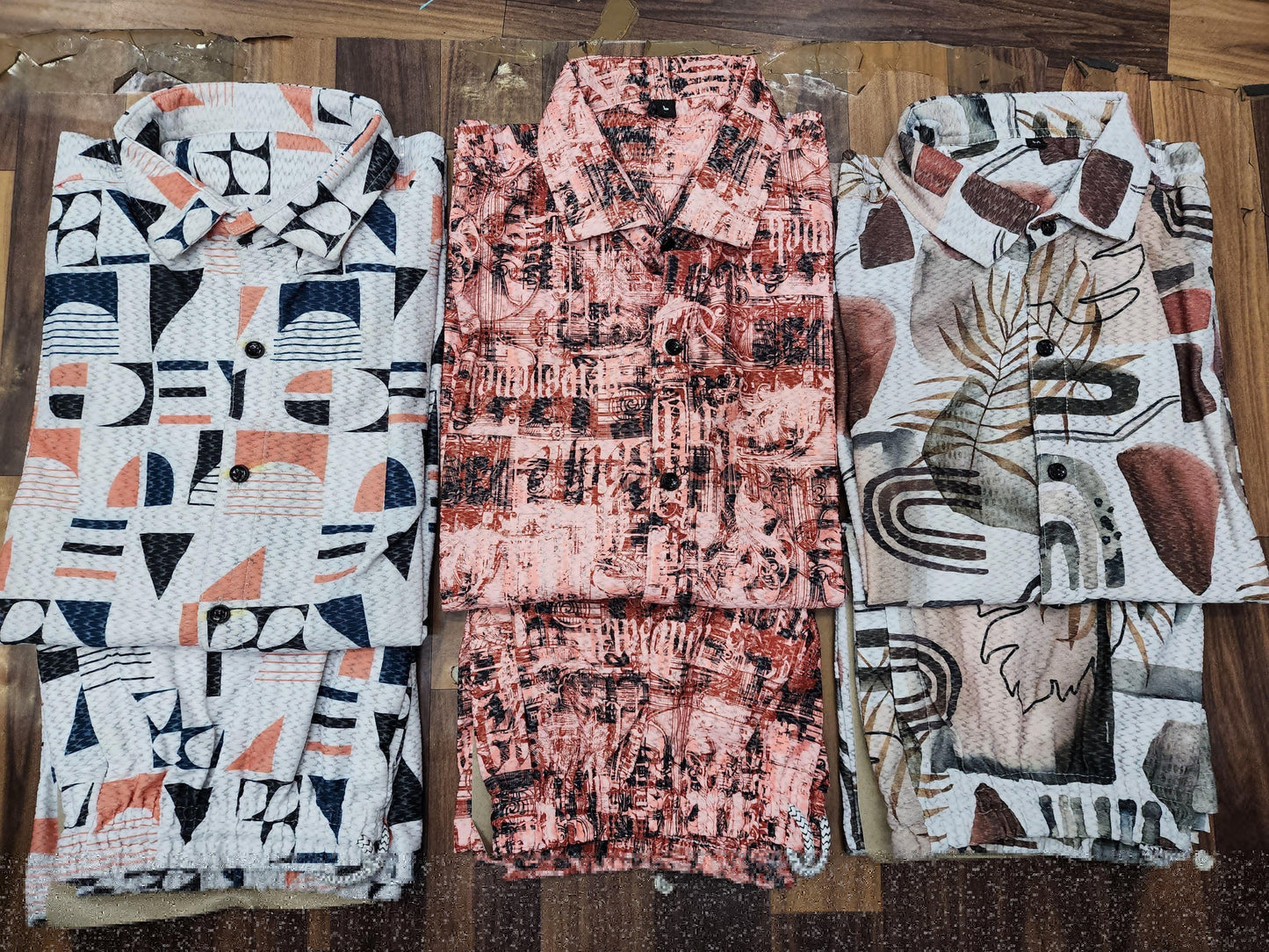 Printed Salas Cotton Mens Co Ord Set