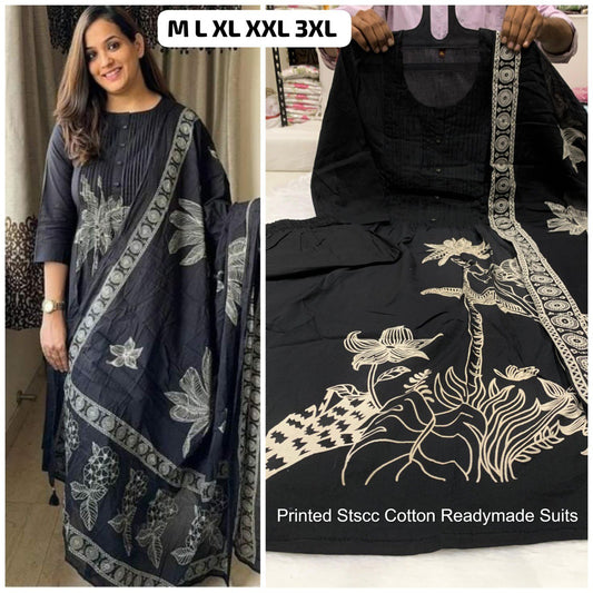 Printed Stscc Cotton Readymade Suits