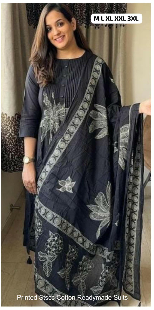 Printed Stscc Cotton Readymade Suits
