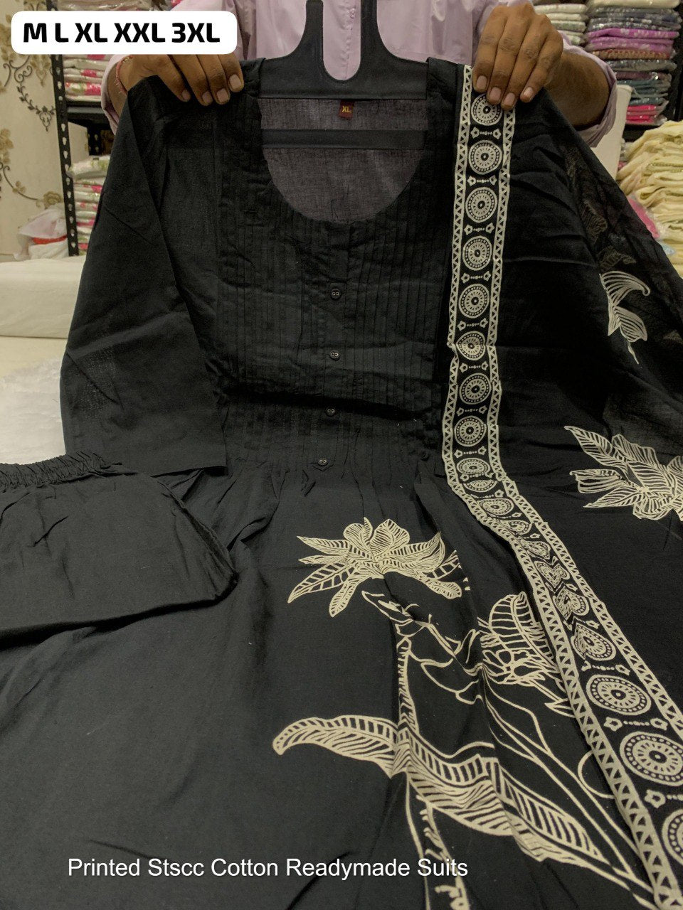 Printed Stscc Cotton Readymade Suits