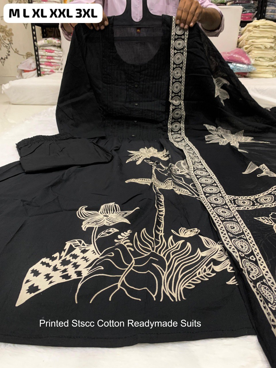 Printed Stscc Cotton Readymade Suits