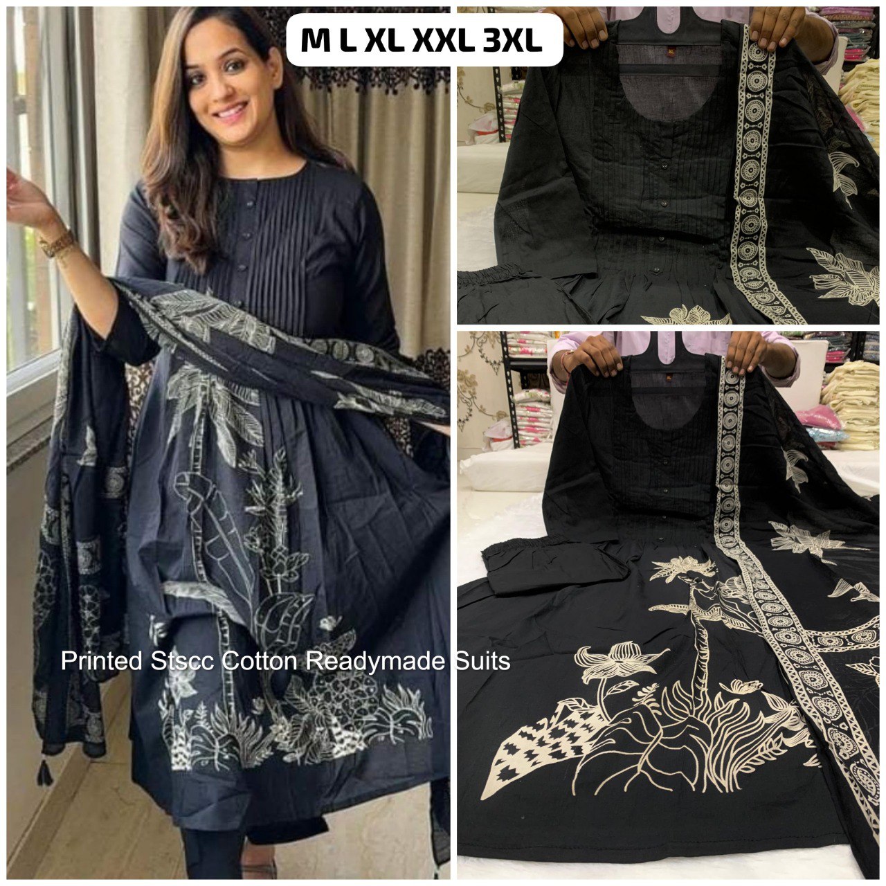 Printed Stscc Cotton Readymade Suits