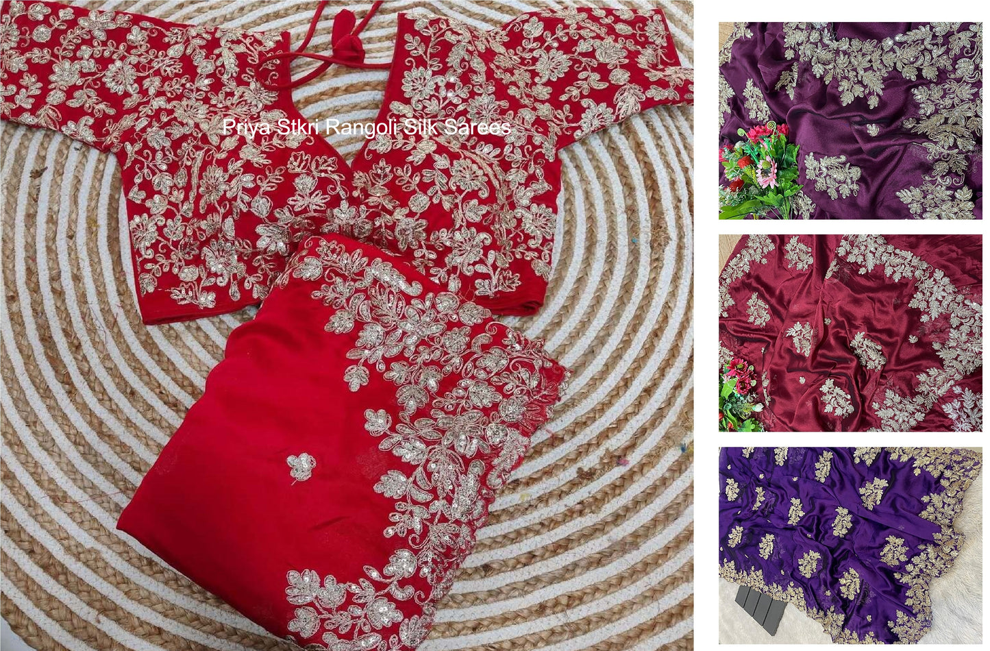 Priya Stkri Rangoli Silk Sarees