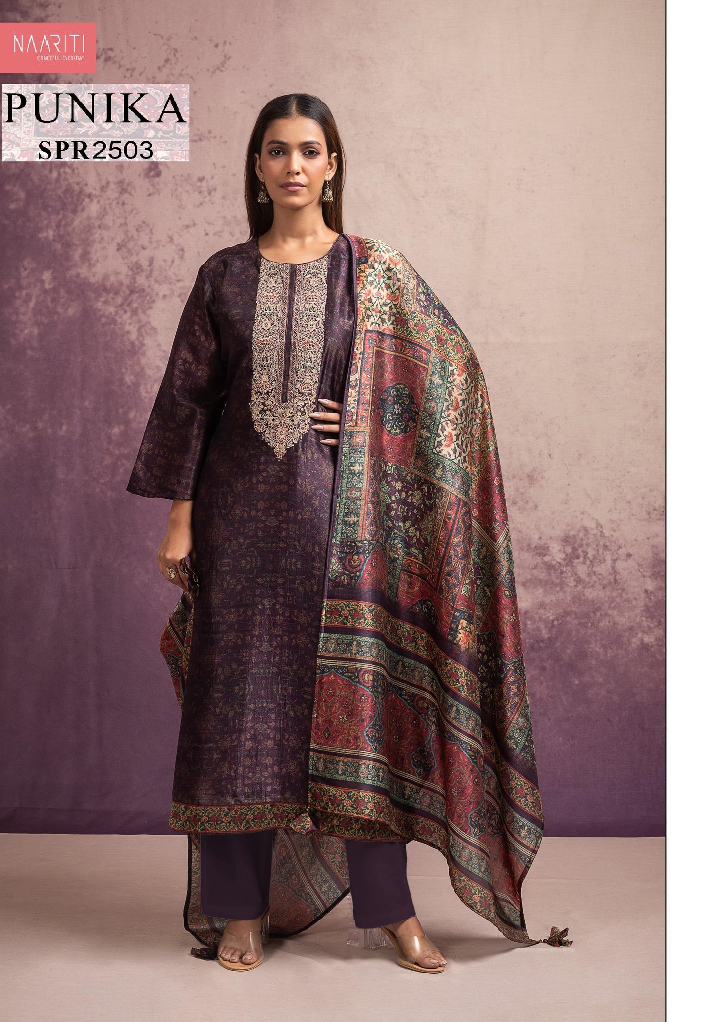 Punika 2503 Naariti Printed Unstitched Suits