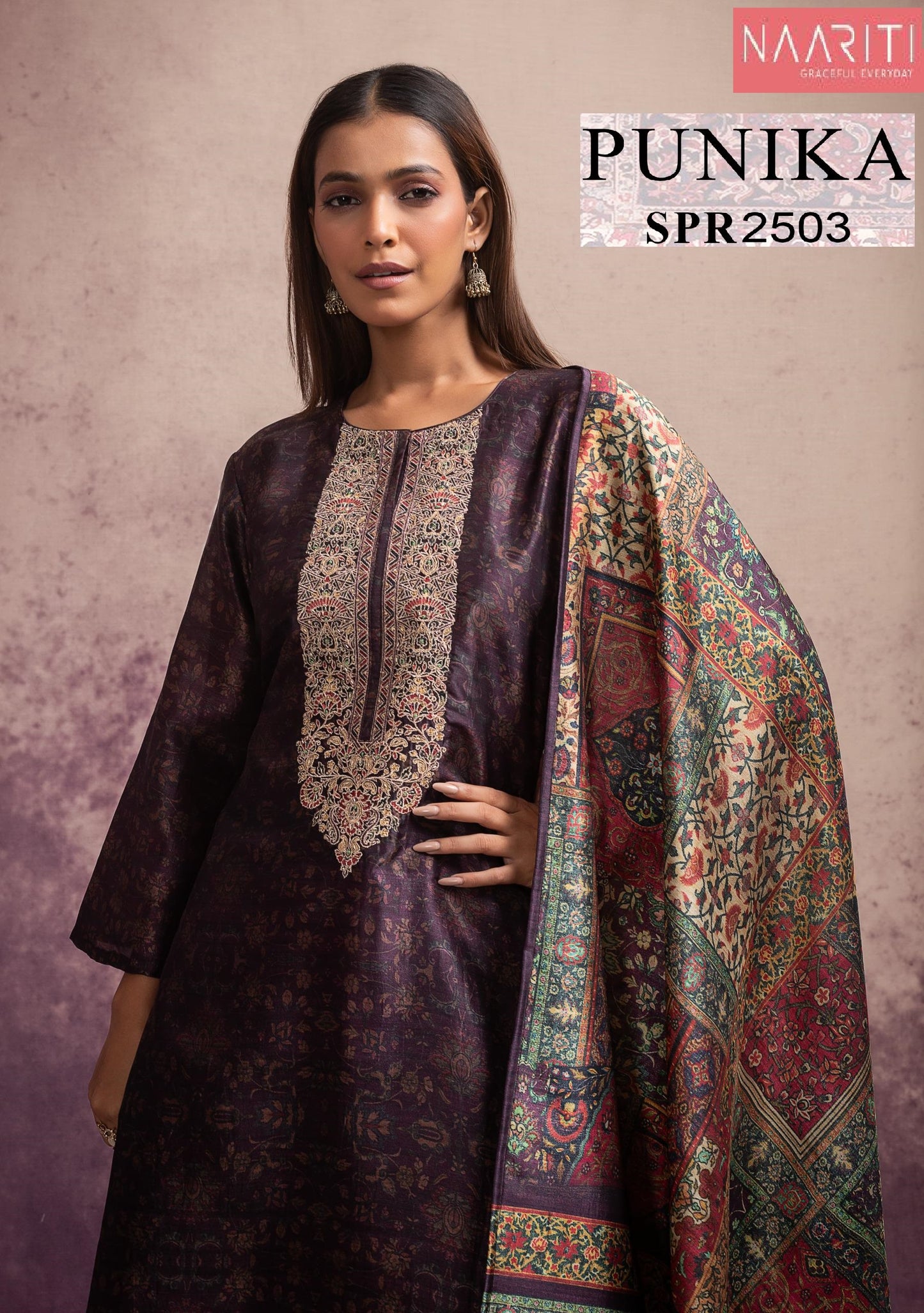 Punika 2503 Naariti Printed Unstitched Suits