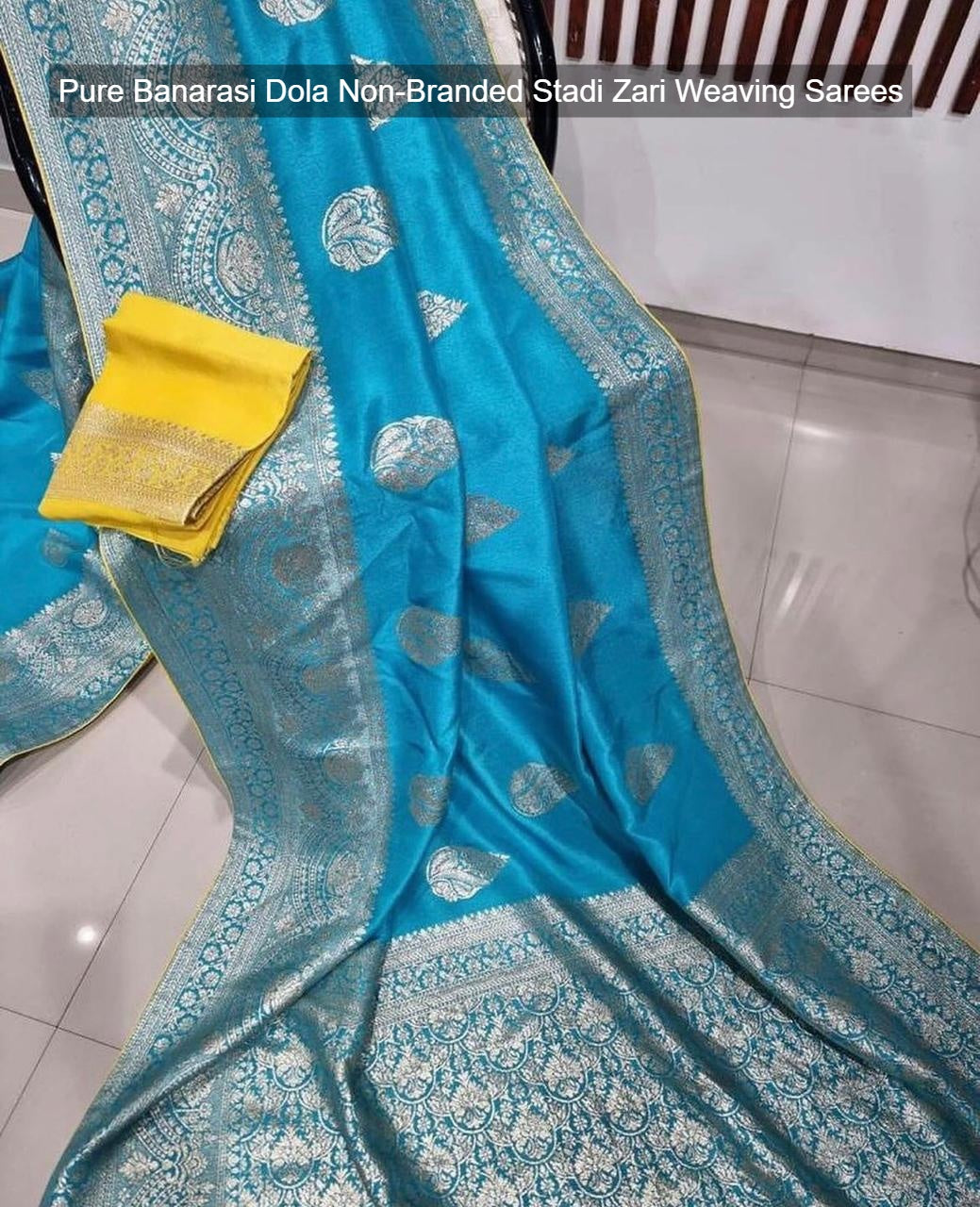 Pure Banarasi Dola Non-Branded Stadi Zari Weaving Sarees