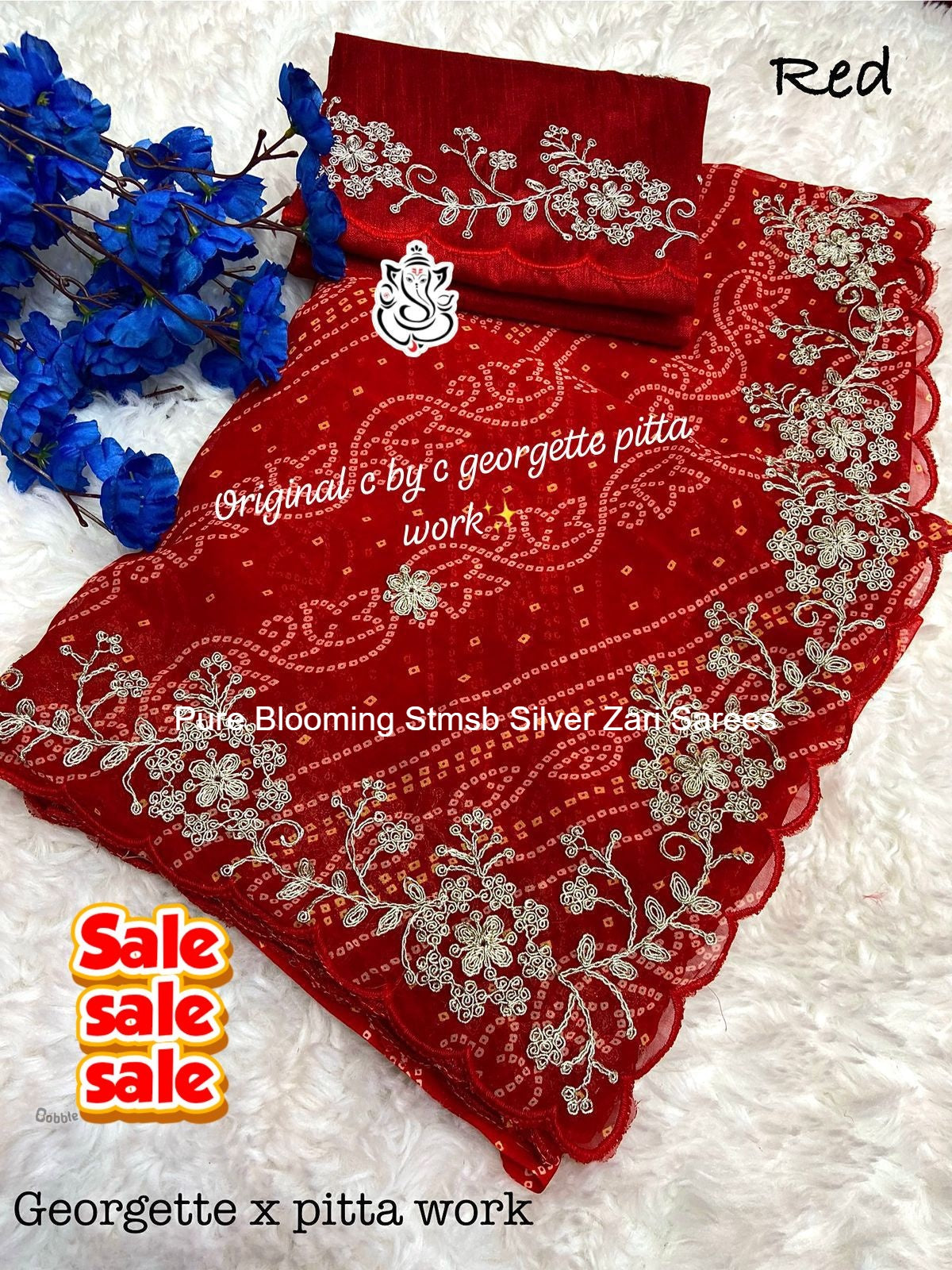 Pure Blooming Stmsb Silver Zari Sarees