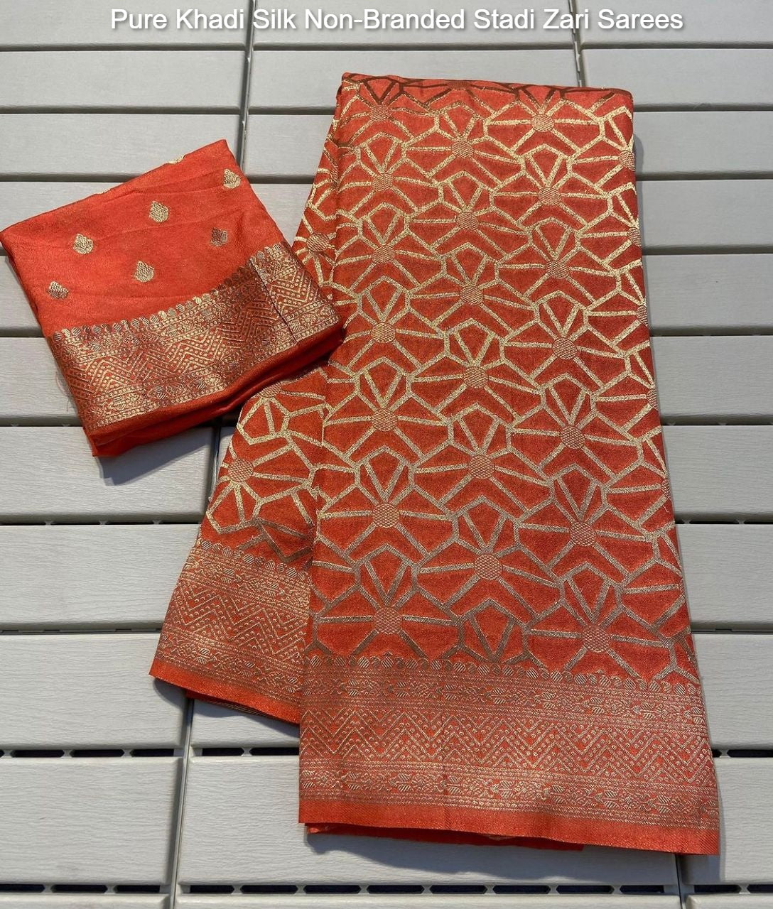 Pure Khadi Silk Non-Branded Stadi Zari Sarees