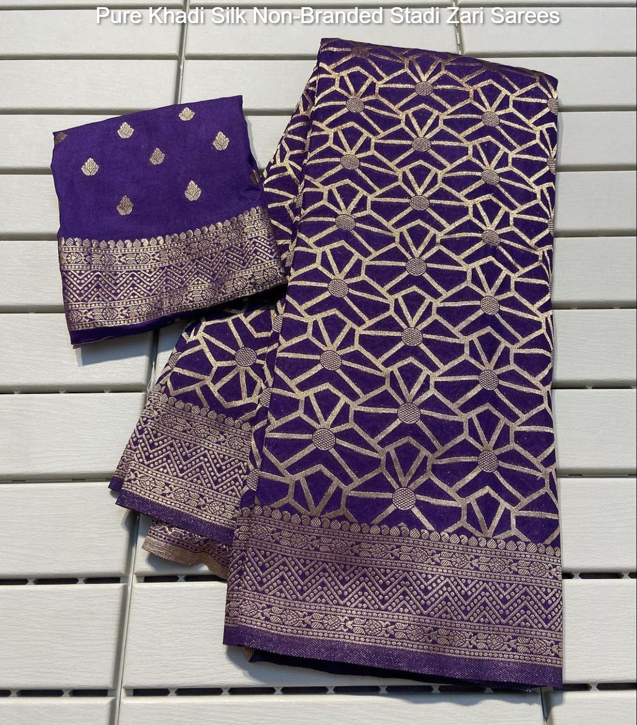 Pure Khadi Silk Non-Branded Stadi Zari Sarees