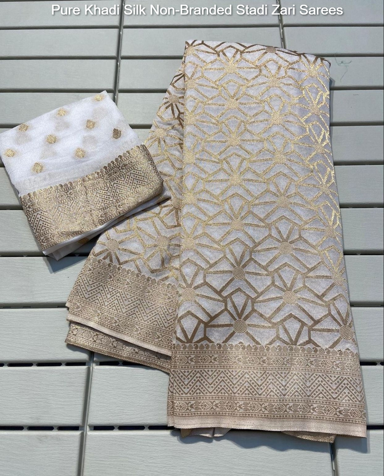 Pure Khadi Silk Non-Branded Stadi Zari Sarees