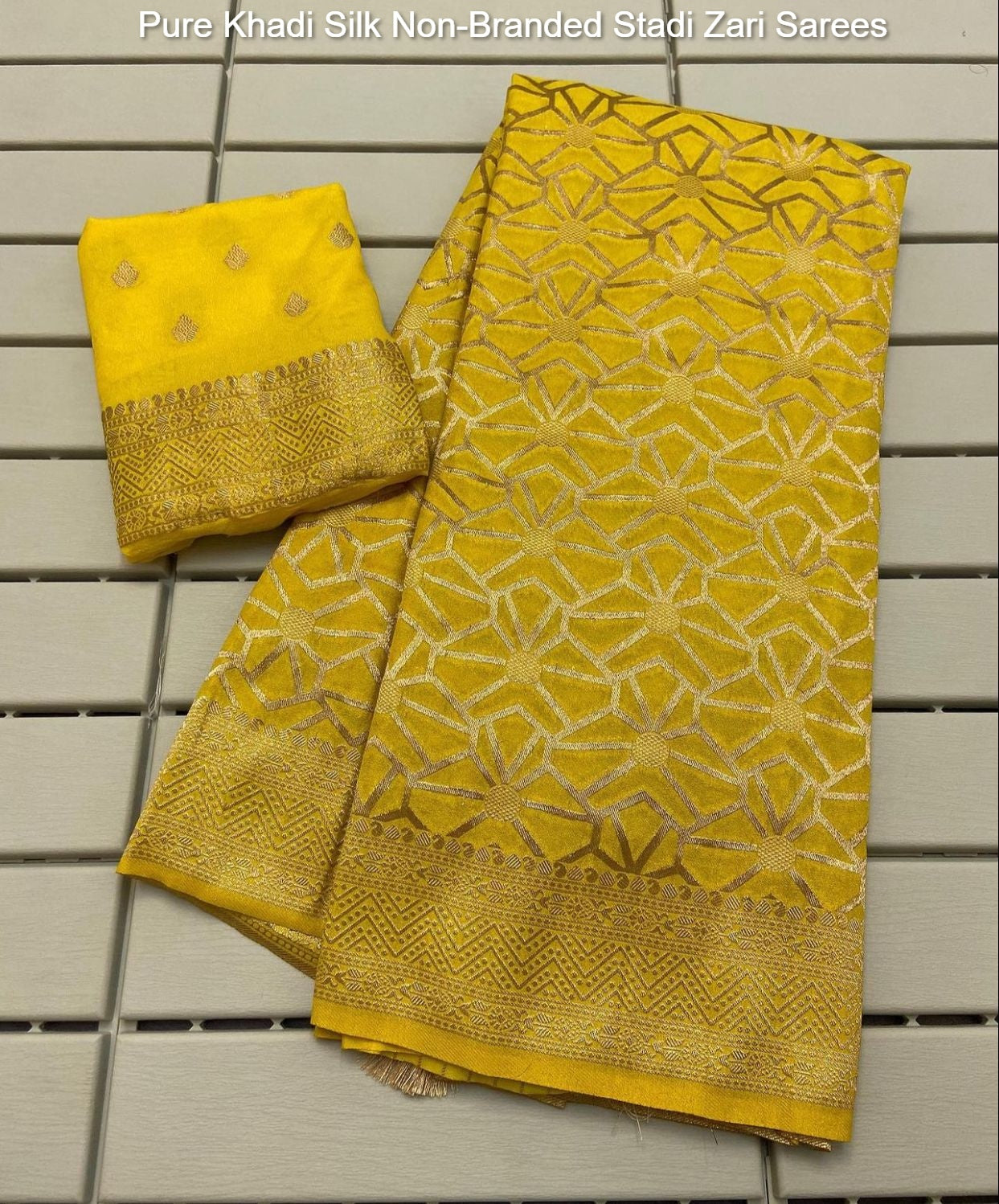 Pure Khadi Silk Non-Branded Stadi Zari Sarees