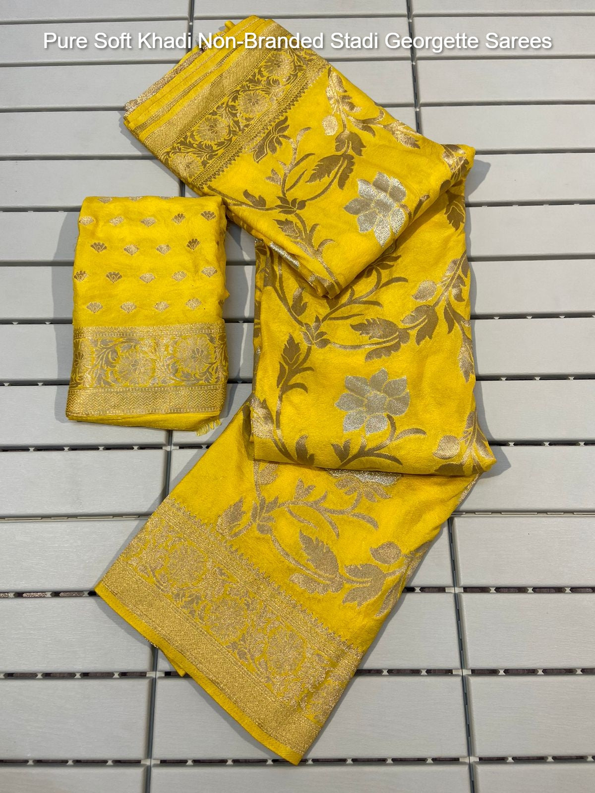 Pure Soft Khadi Non-Branded Stadi Georgette Sarees