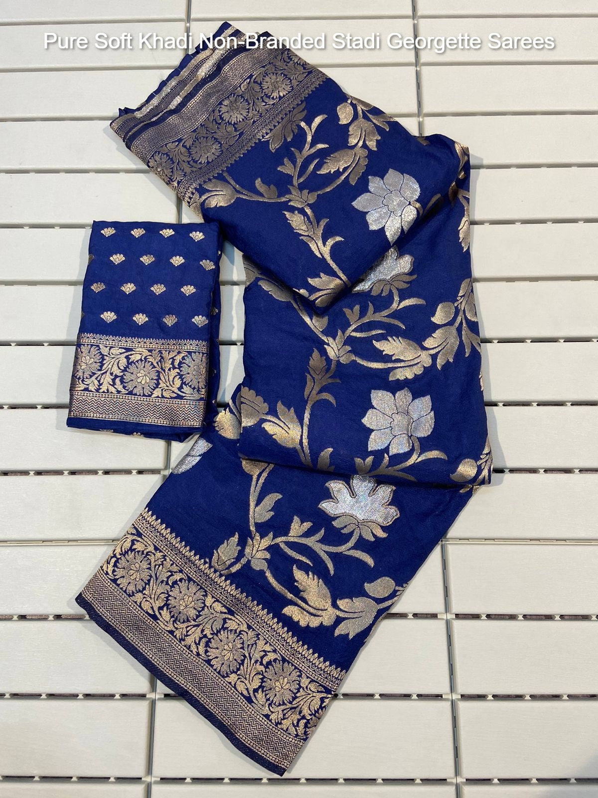 Pure Soft Khadi Non-Branded Stadi Georgette Sarees