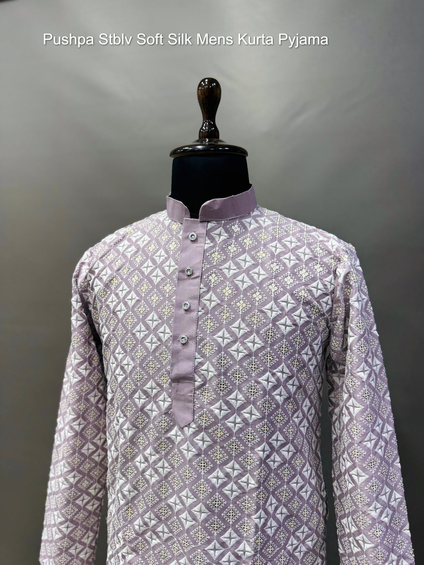Pushpa Stblv Soft Silk Mens Kurta Pyjama