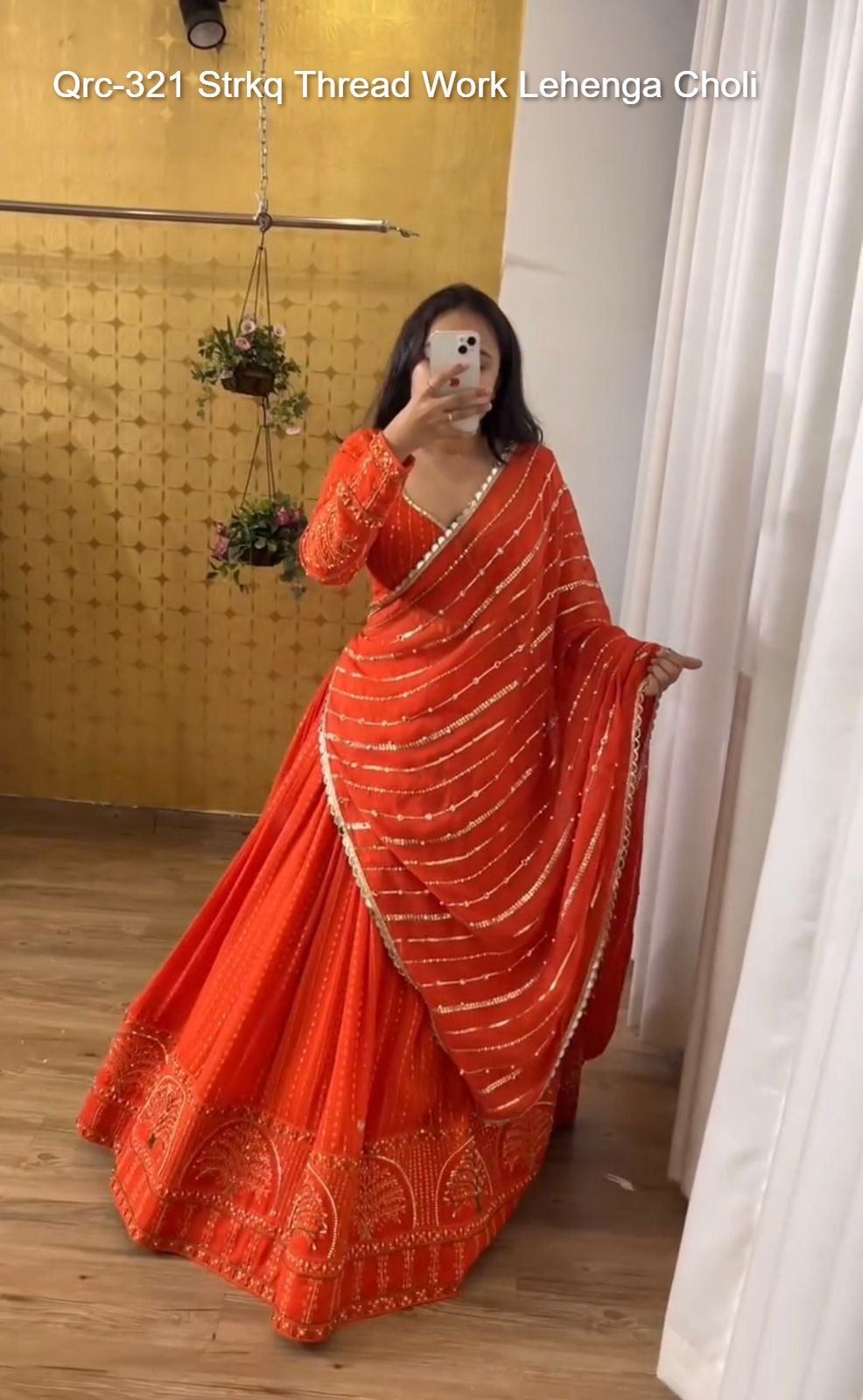 Qrc-321 Strkq Thread Work Lehenga Choli