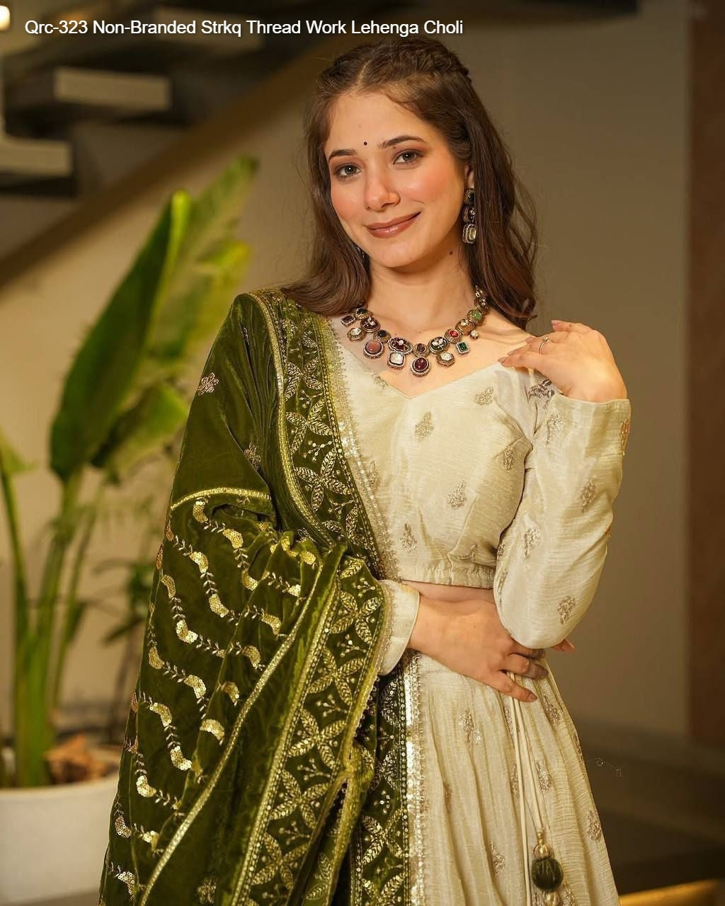 Qrc-323 Non-Branded Strkq Thread Work Lehenga Choli