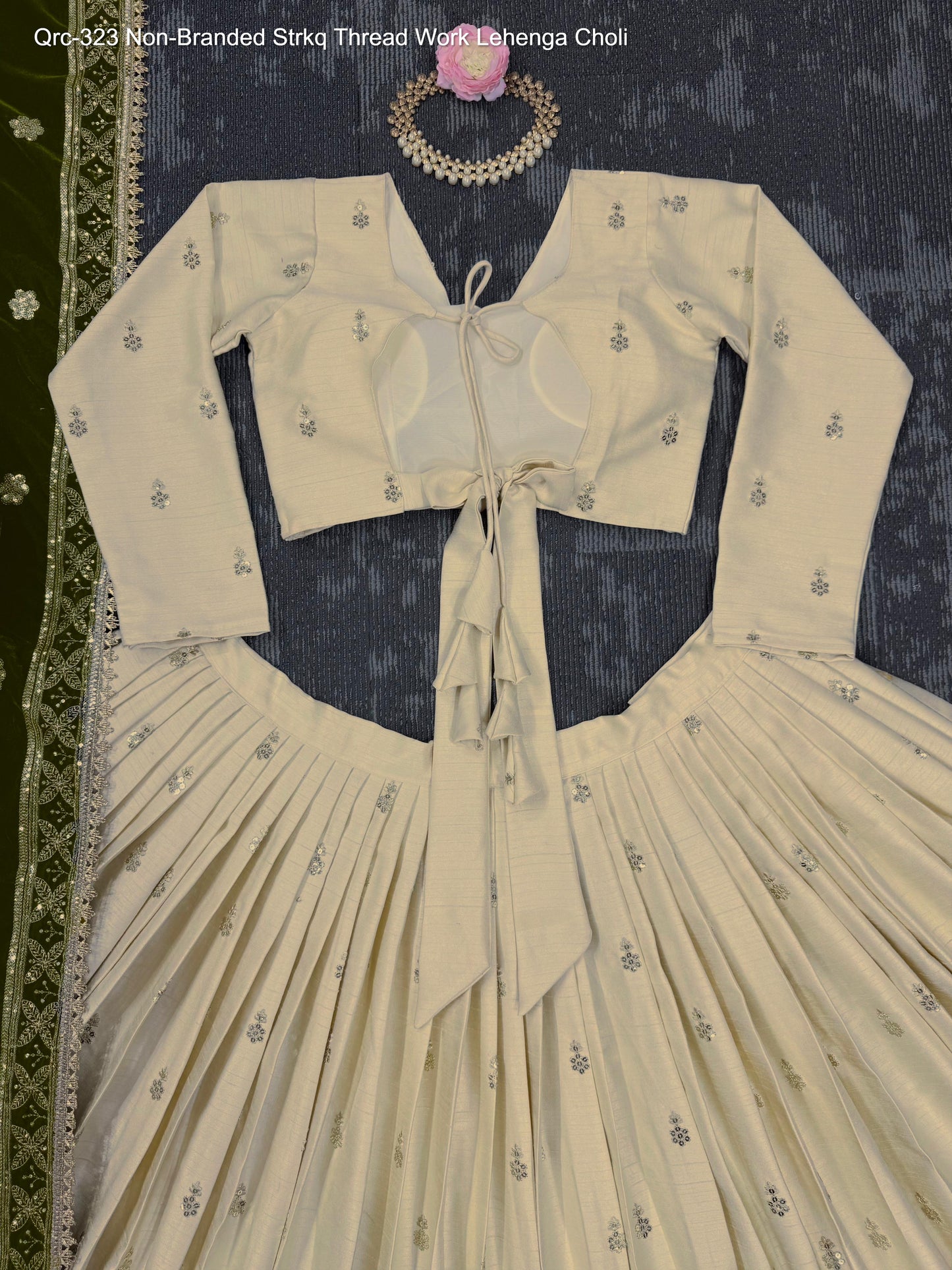 Qrc-323 Non-Branded Strkq Thread Work Lehenga Choli