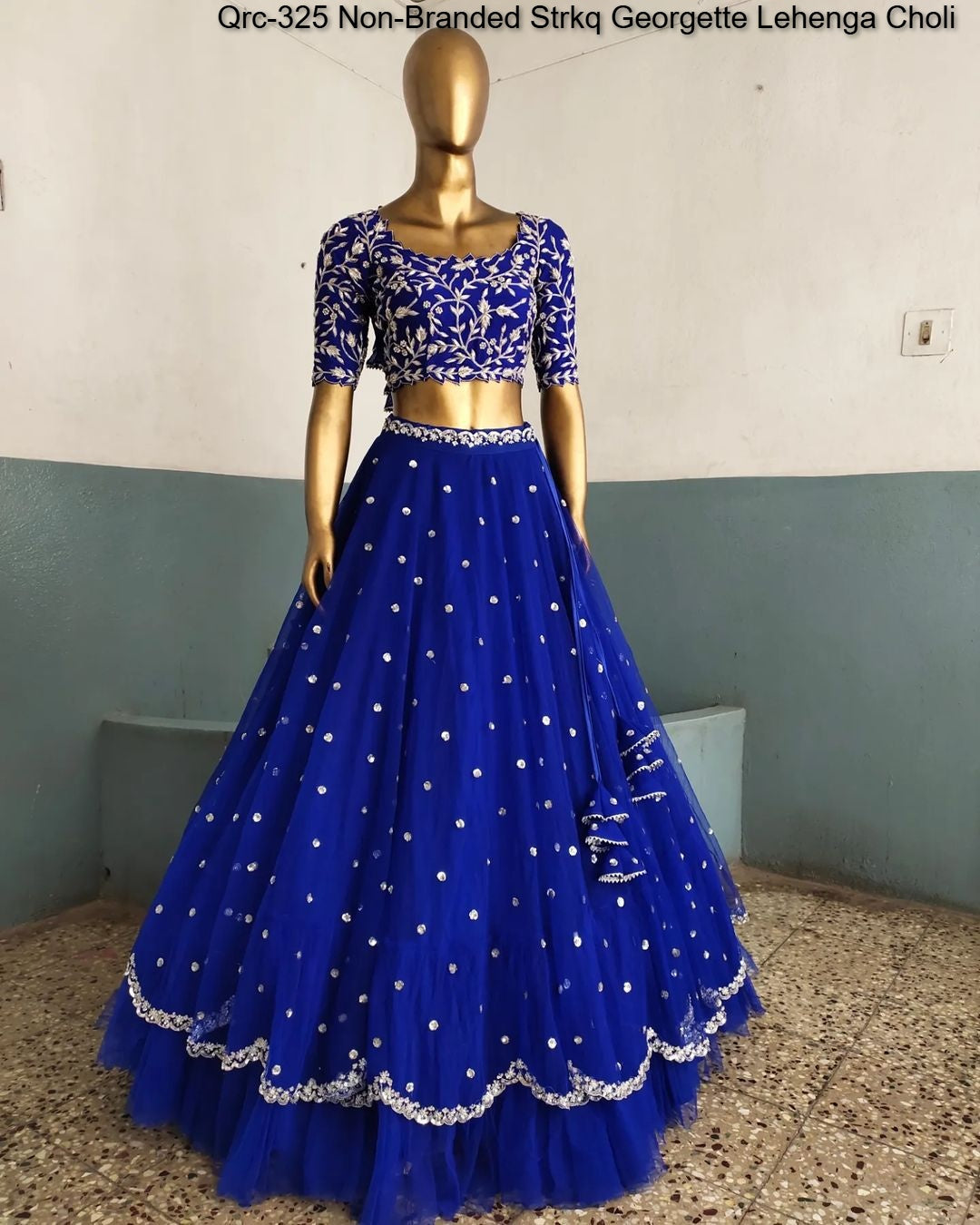 Qrc-325 Non-Branded Strkq Georgette Lehenga Choli