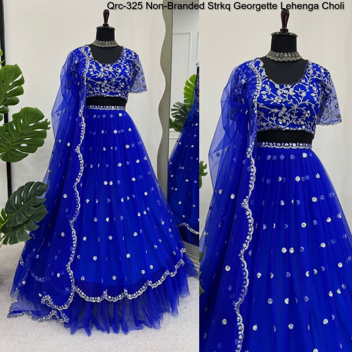 Qrc-325 Non-Branded Strkq Georgette Lehenga Choli