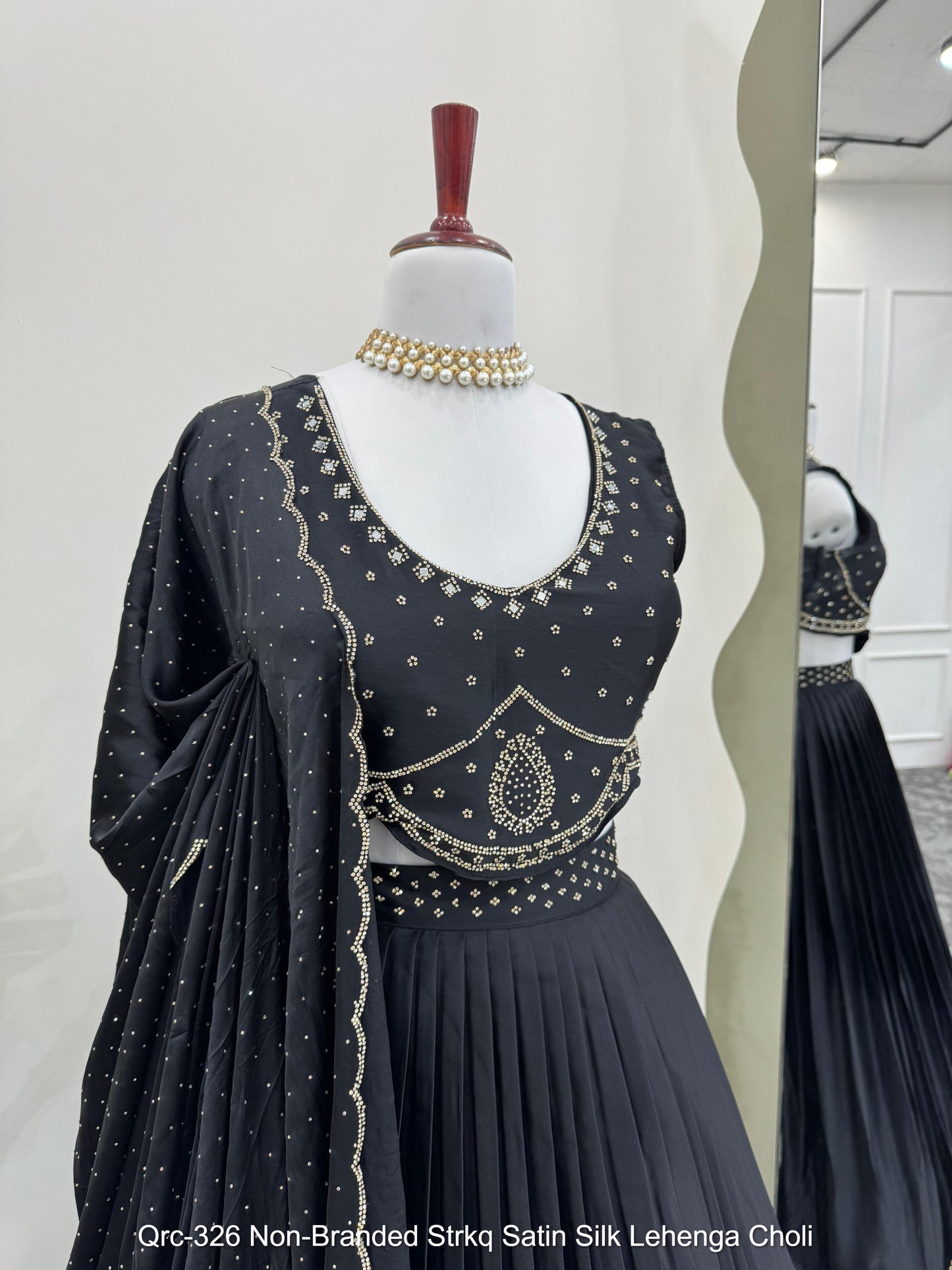 Qrc-326 Non-Branded Strkq Satin Silk Lehenga Choli