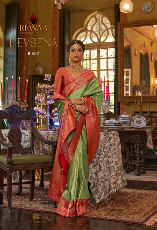 R-682 Devsena Rewaa Silk Sarees