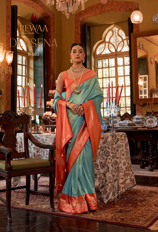 R-683 Devsena Rewaa Silk Sarees