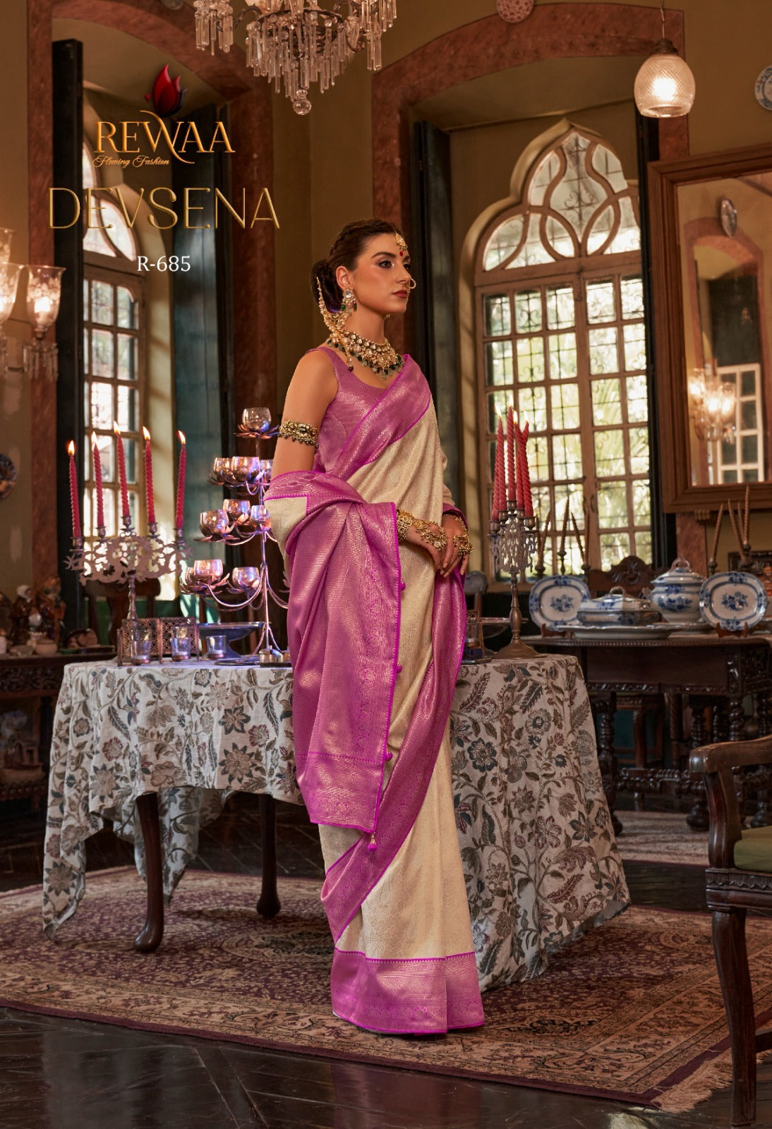 R-685 Devsena Rewaa Silk Sarees