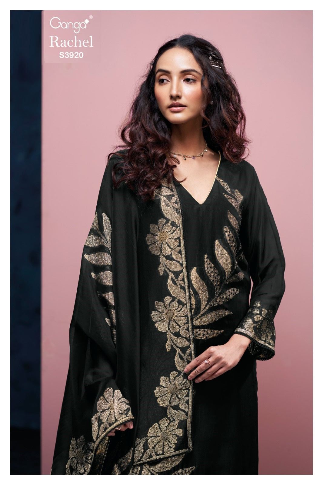 Rachel 3920 Ganga Premium Unstitched Suits