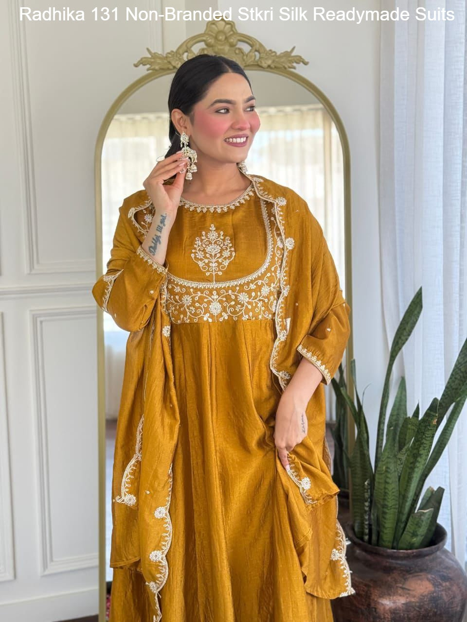 Radhika 131 Non-Branded Stkri Silk Readymade Suits