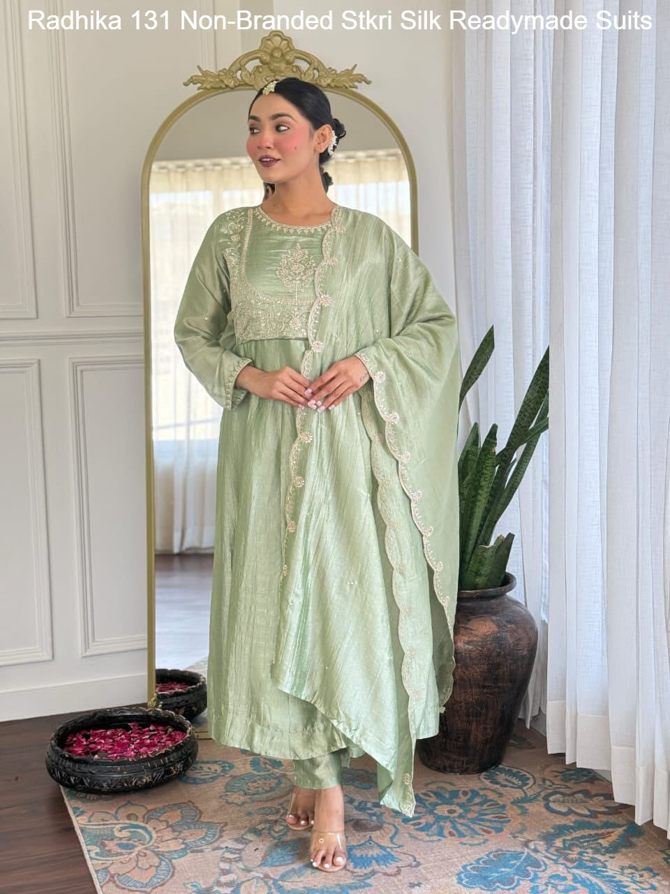 Radhika 131 Non-Branded Stkri Silk Readymade Suits