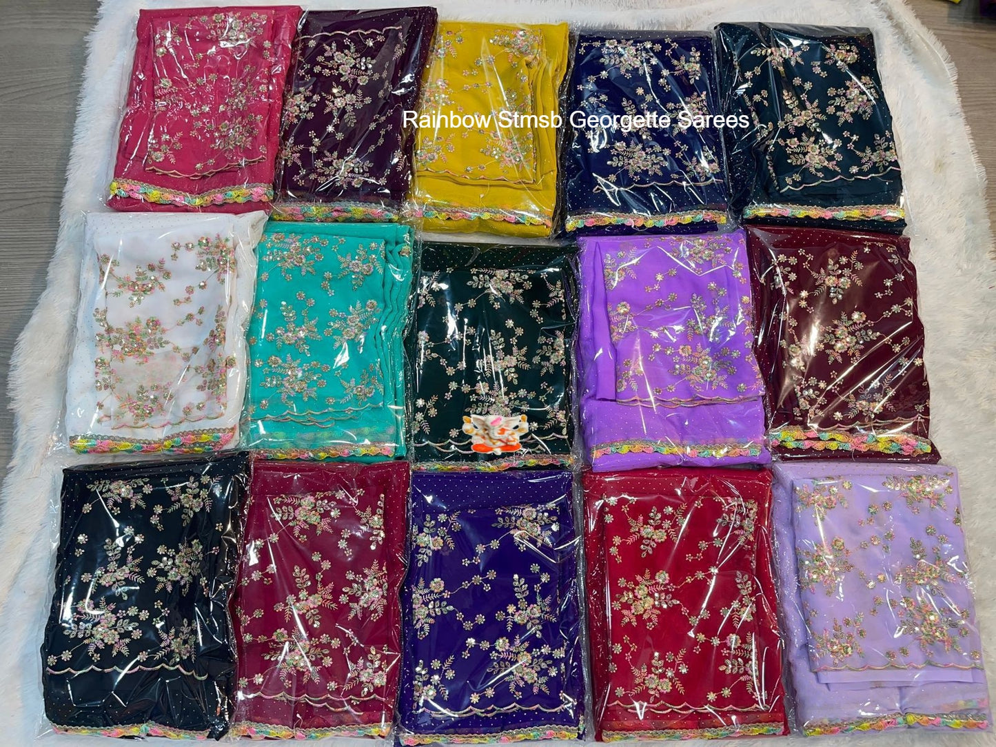 Rainbow Stmsb Georgette Sarees