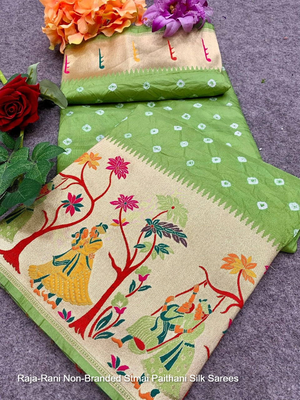 Raja-Rani Non-Branded Stmai Paithani Silk Sarees