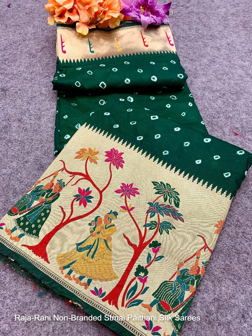 Raja-Rani Non-Branded Stmai Paithani Silk Sarees