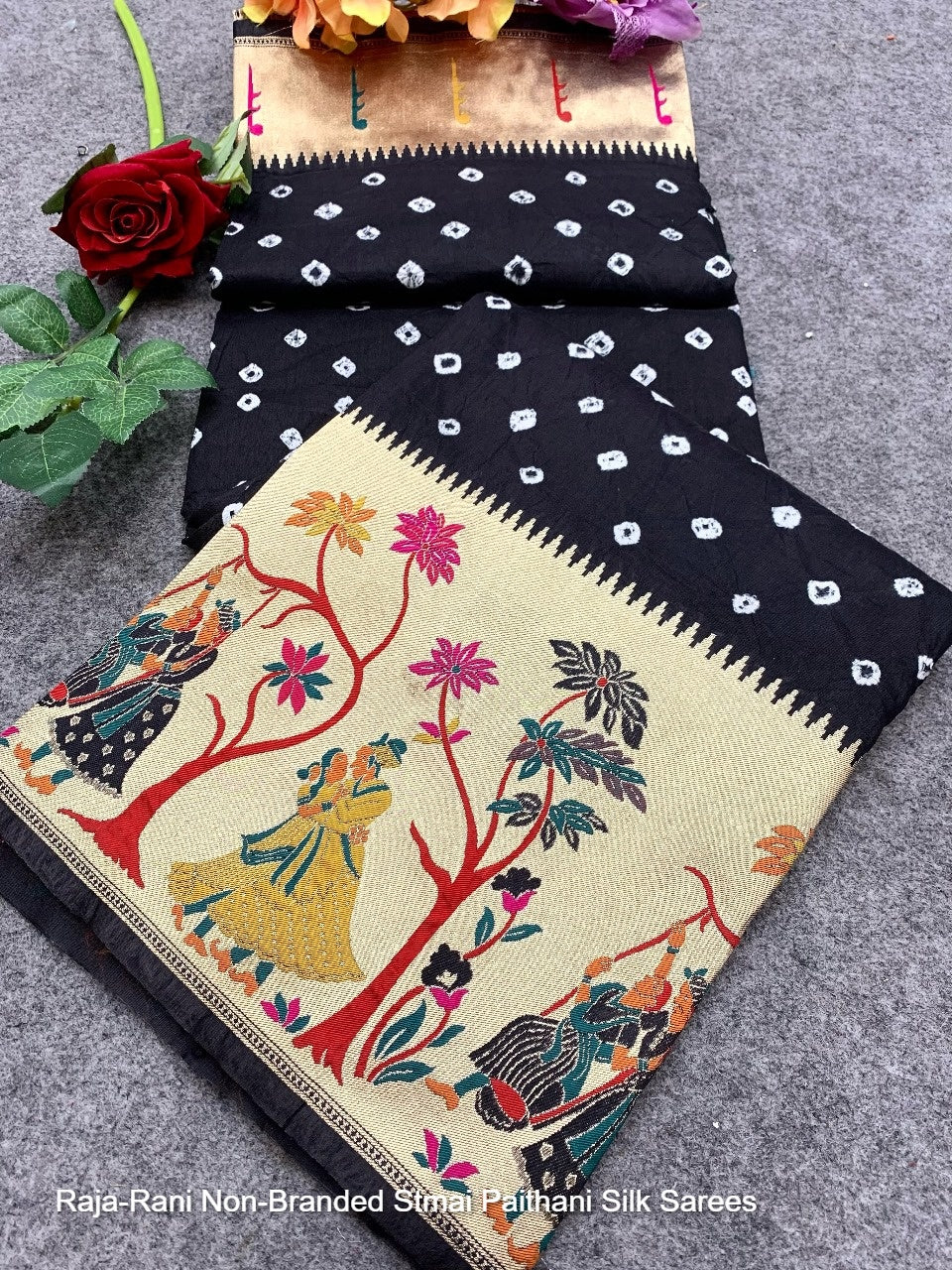 Raja-Rani Non-Branded Stmai Paithani Silk Sarees