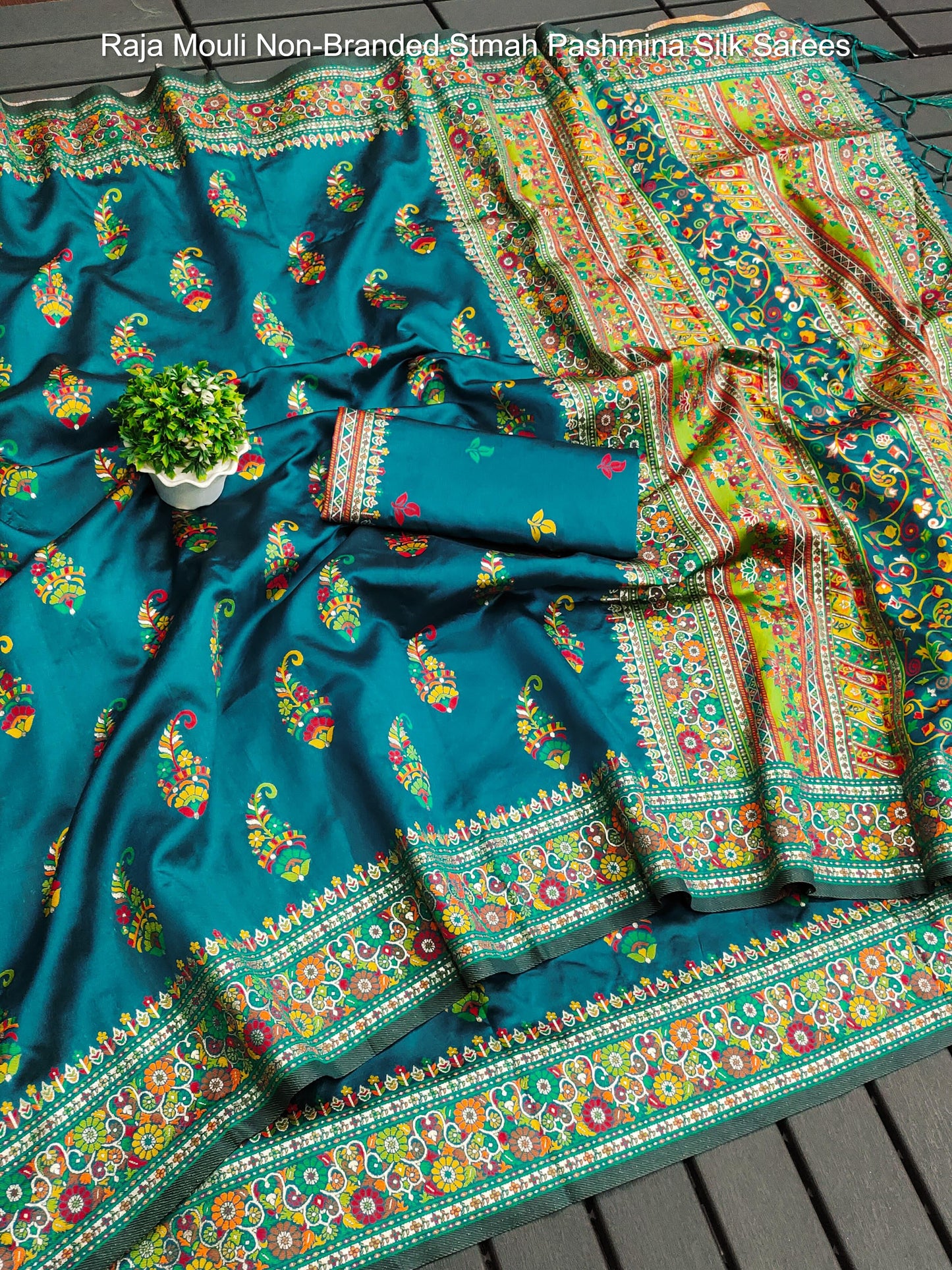 Raja Mouli Non-Branded Stmah Pashmina Silk Sarees