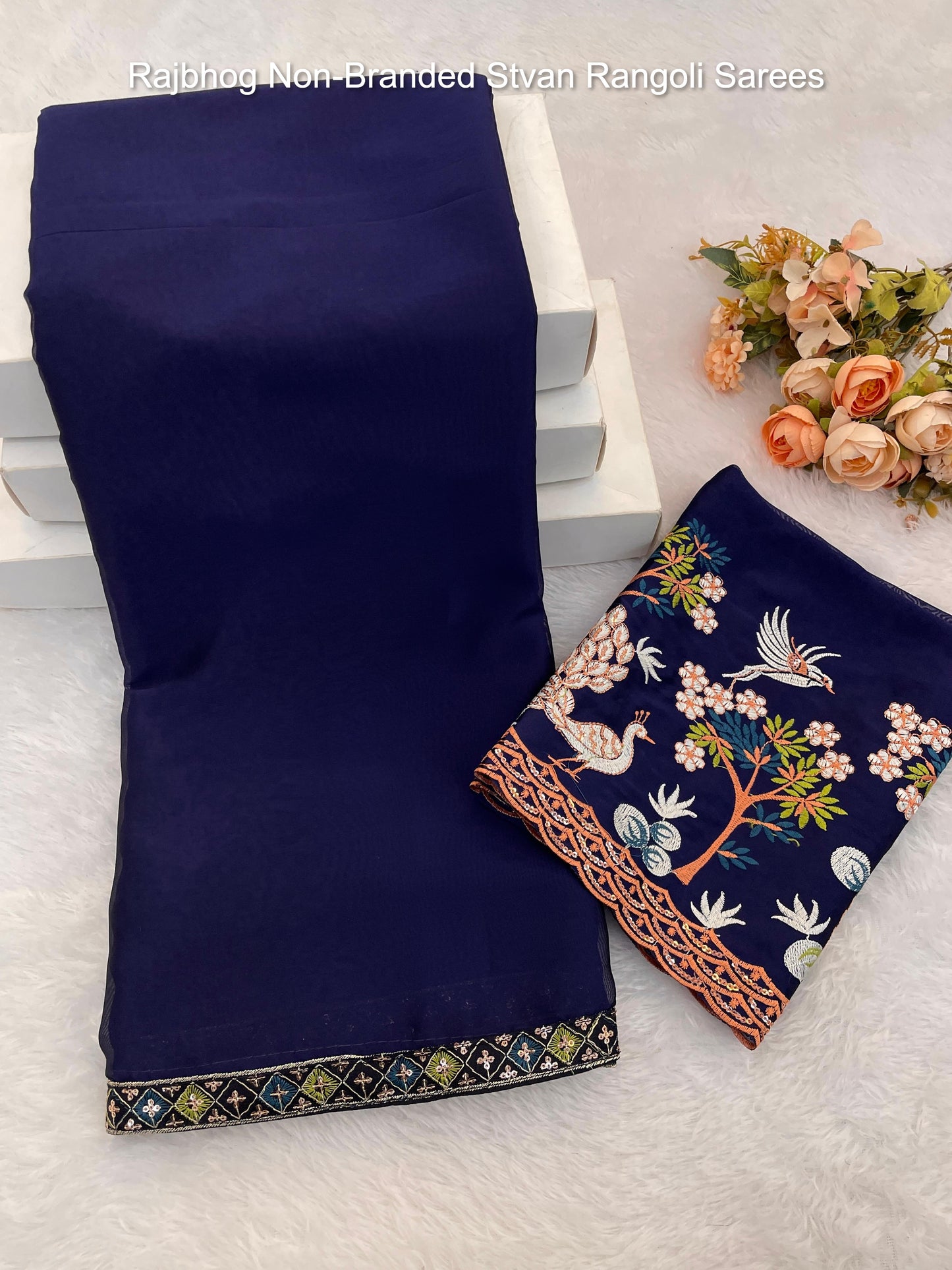 Rajbhog Non-Branded Stvan Rangoli Sarees