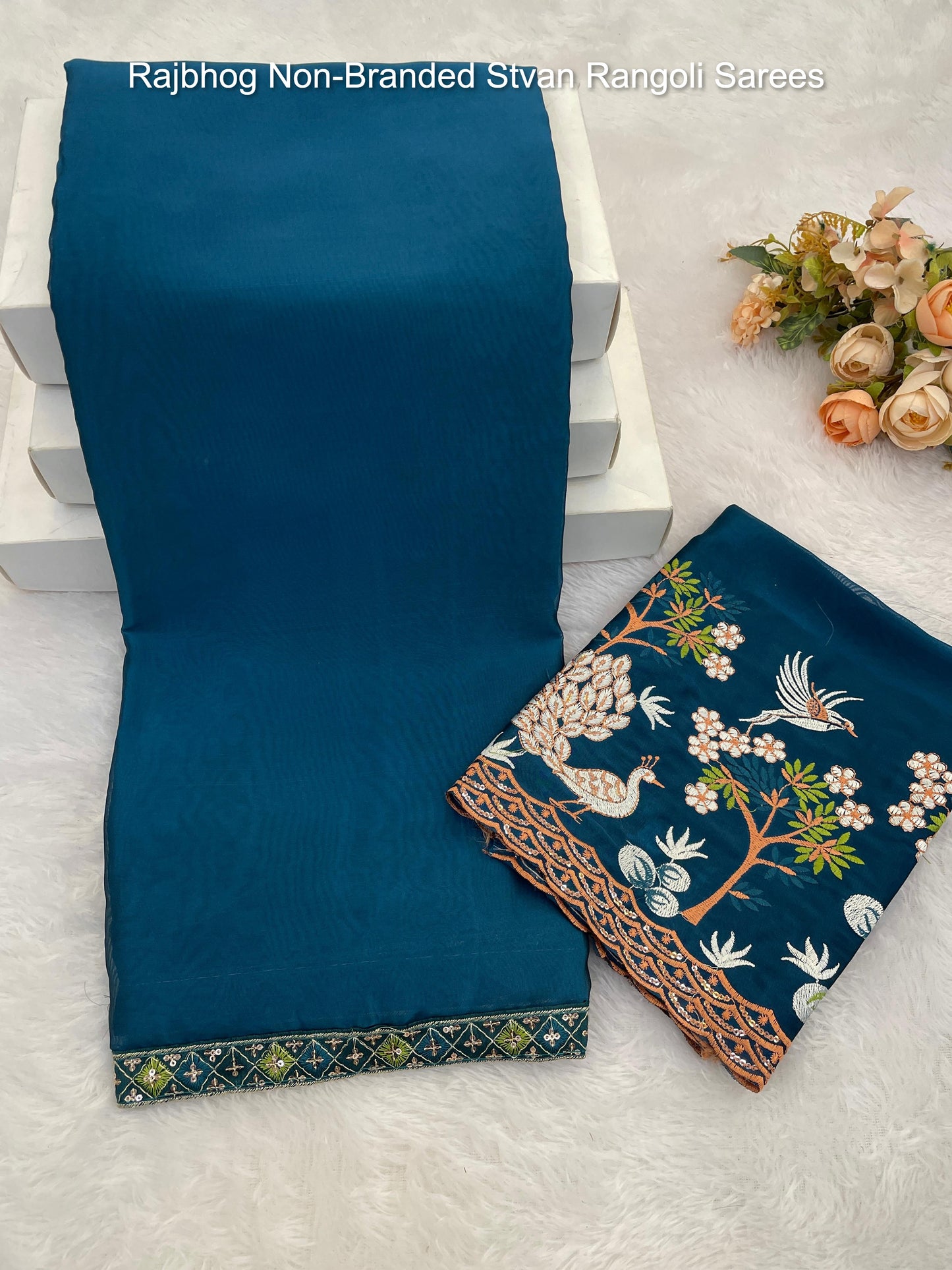 Rajbhog Non-Branded Stvan Rangoli Sarees