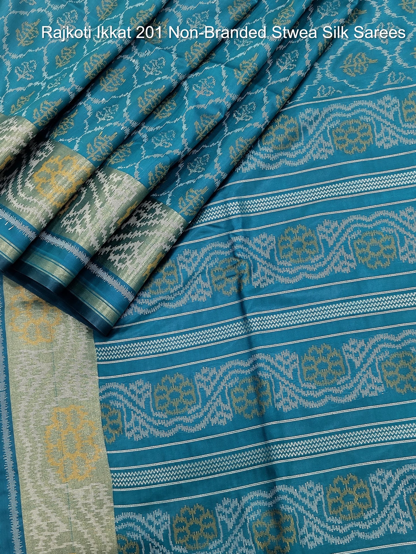 Rajkoti Ikkat 201 Non-Branded Stwea Silk Sarees