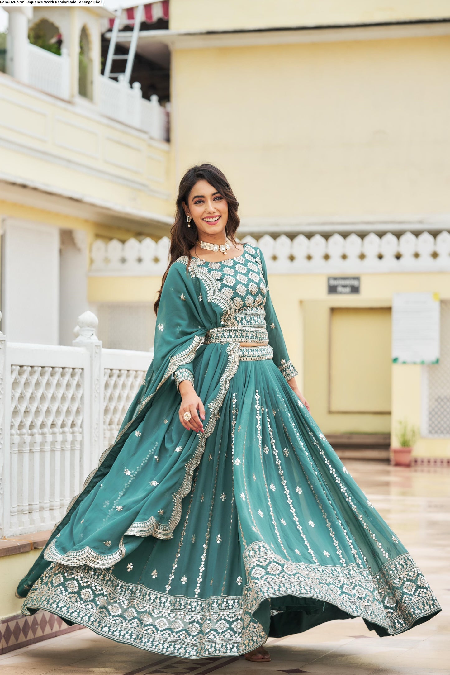 Ram-026 Srm Sequence Work Readymade Lehenga Choli
