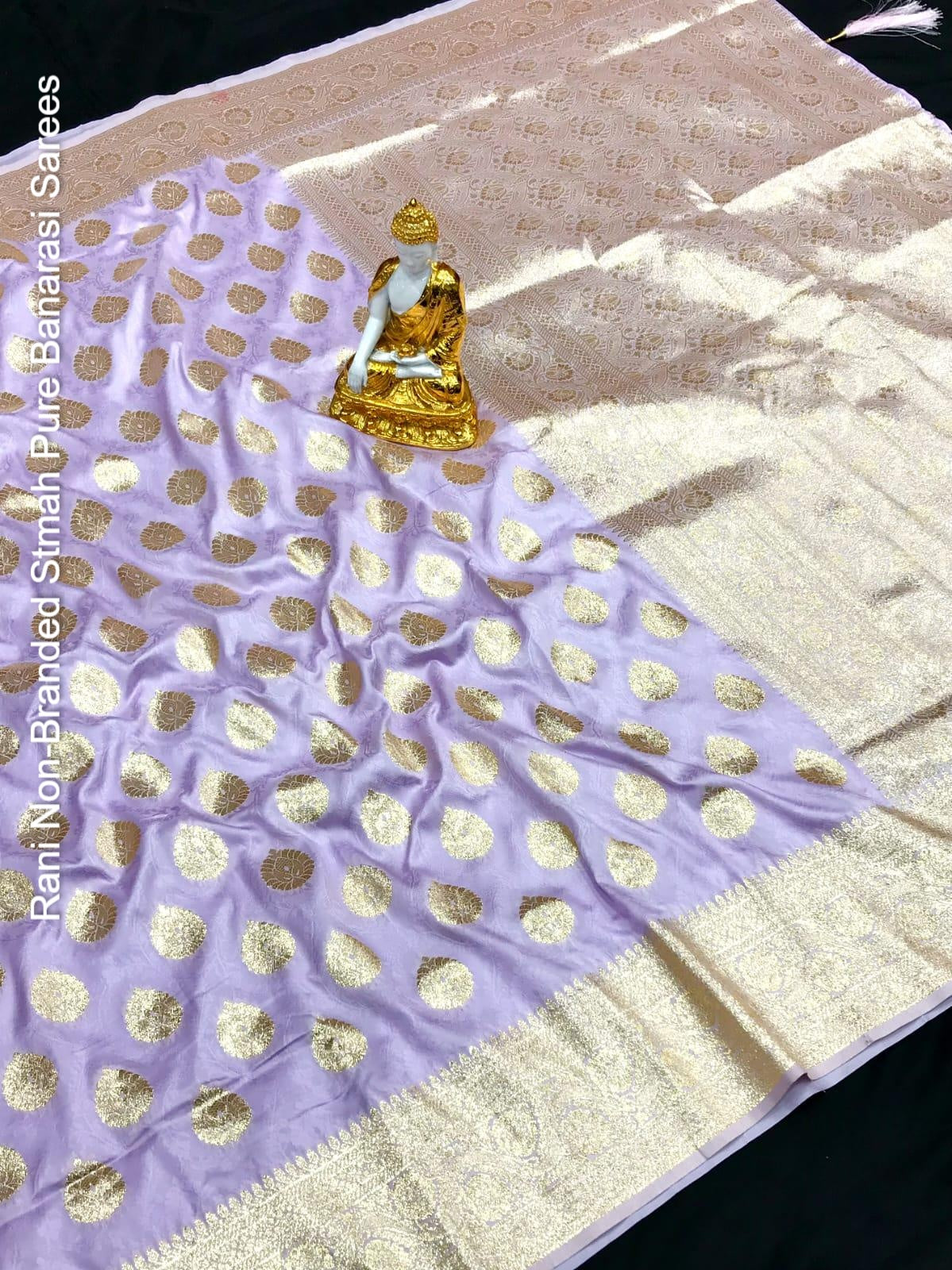 Rani Non-Branded Stmah Pure Banarasi Sarees